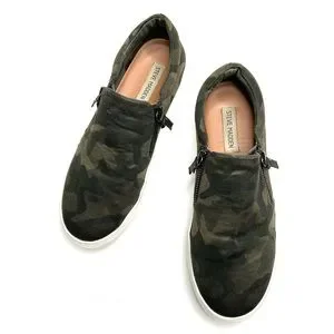 Steve Madden Shoes Steve Madden Double Zip Camo Slip On